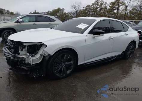 2022 Acura Tlx A-Spec Package z USA, uszkodzony, nr VIN 19UUB6F57NA002025